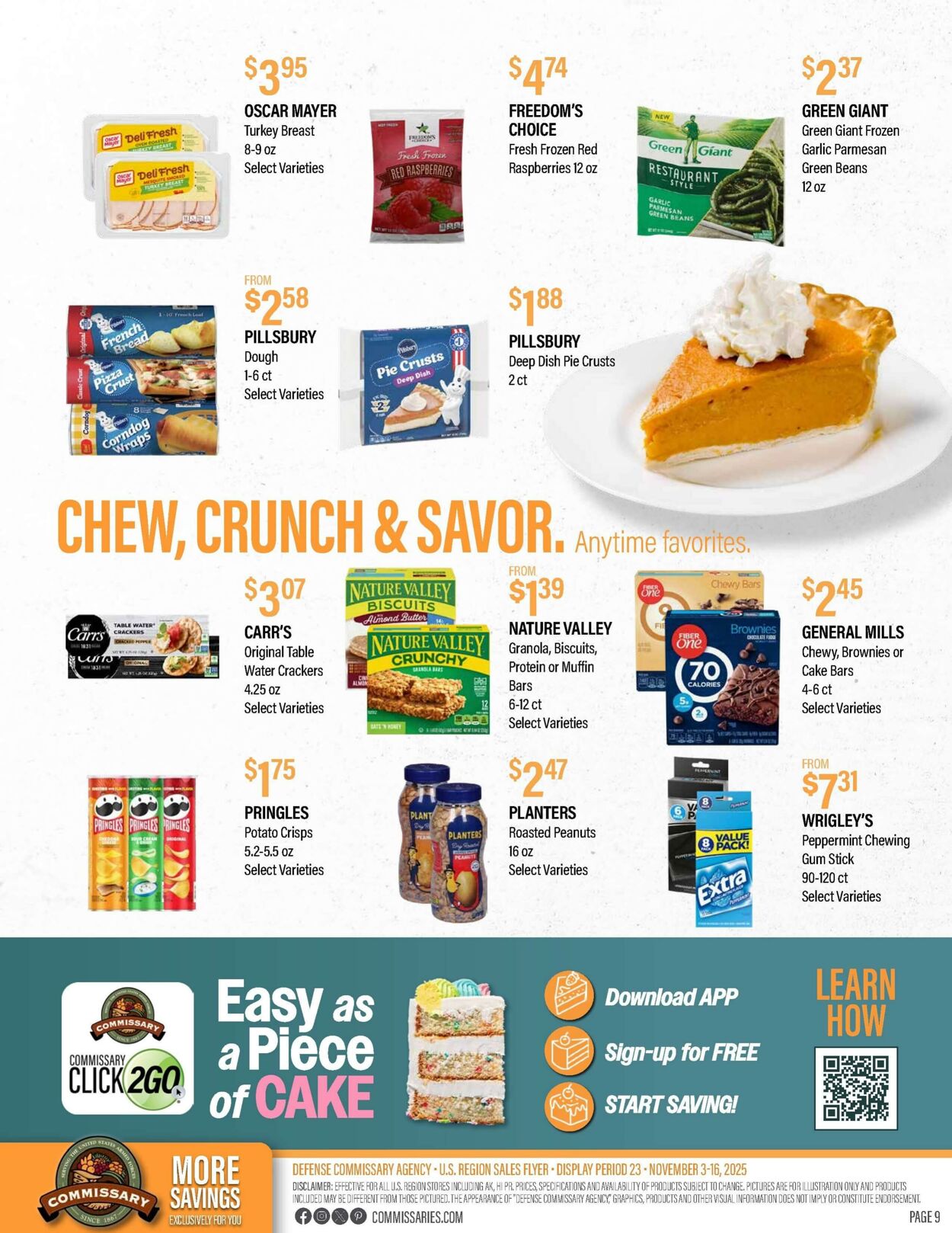 Weekly ad Commissary 11/10/2025 - 11/23/2025