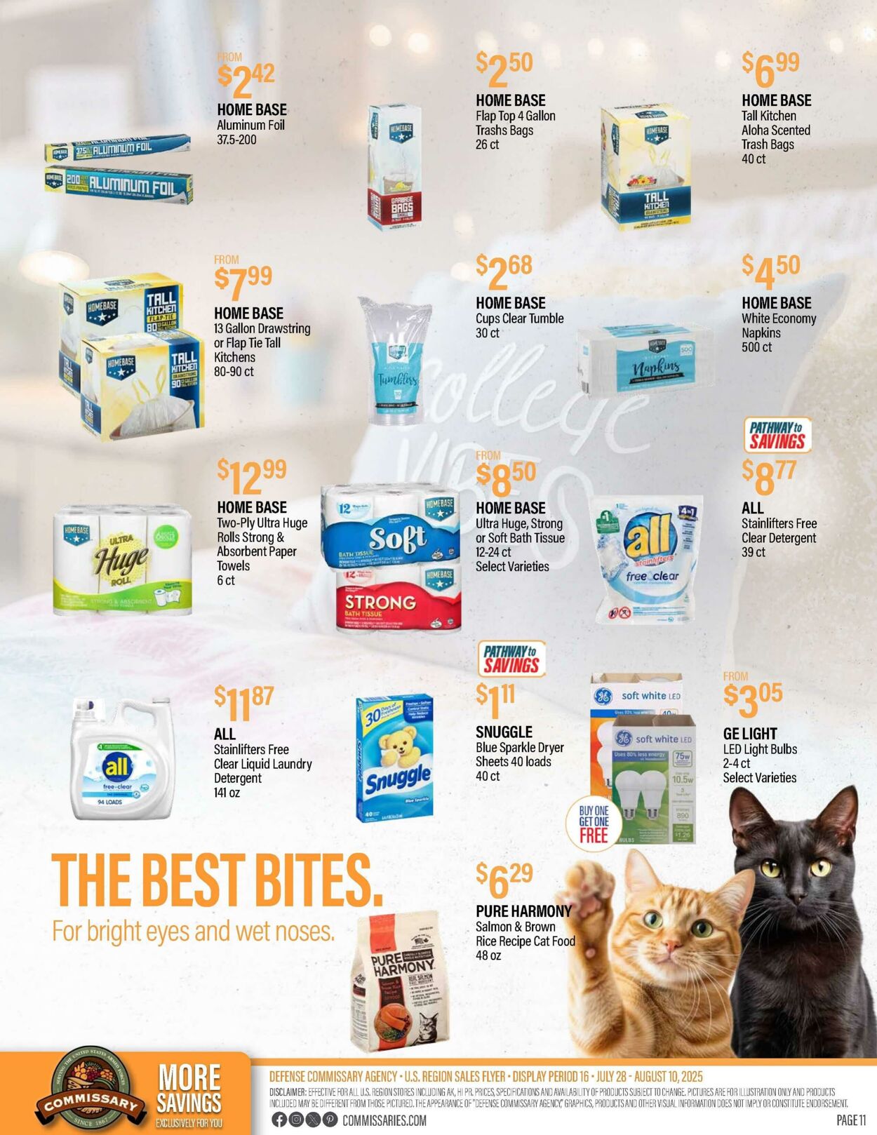 Weekly ad Commissary 08/04/2025 - 08/17/2025