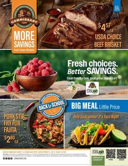 Weekly ad Commissary 08/04/2025 - 08/17/2025