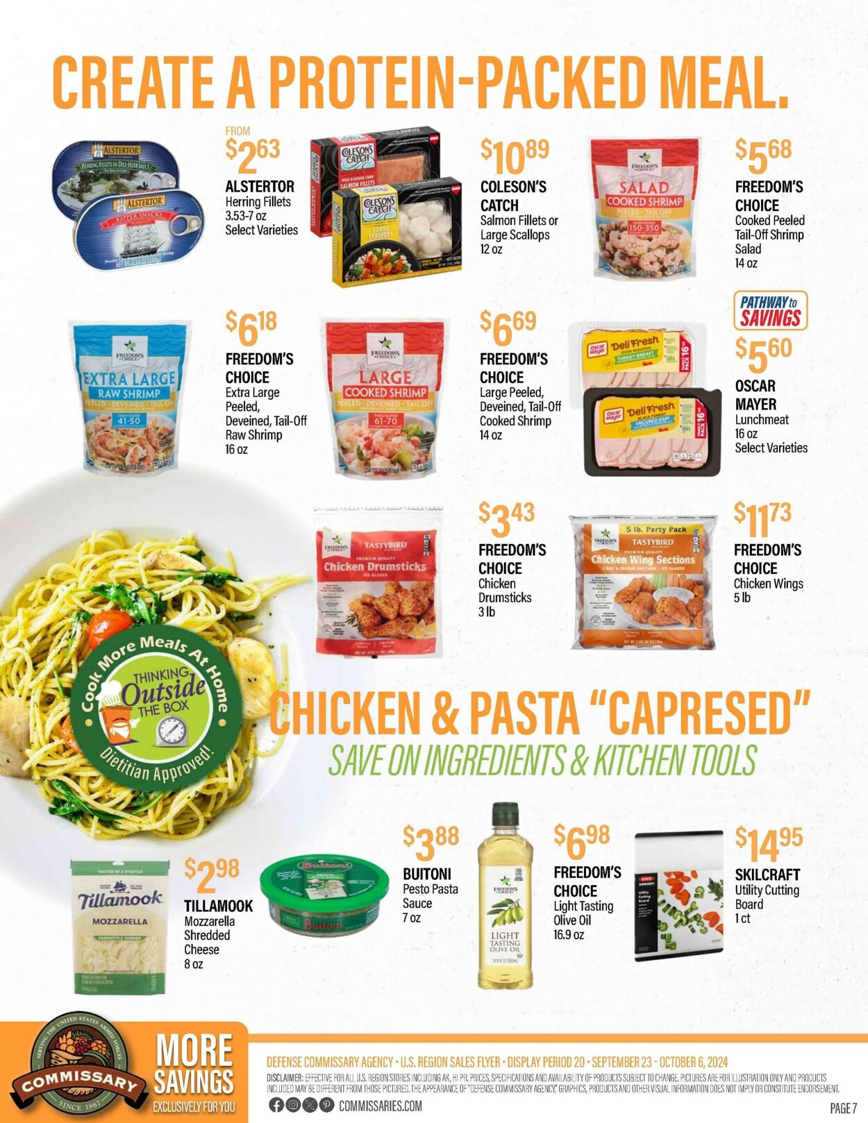 Weekly ad Commissary 10/07/2024 - 10/20/2024