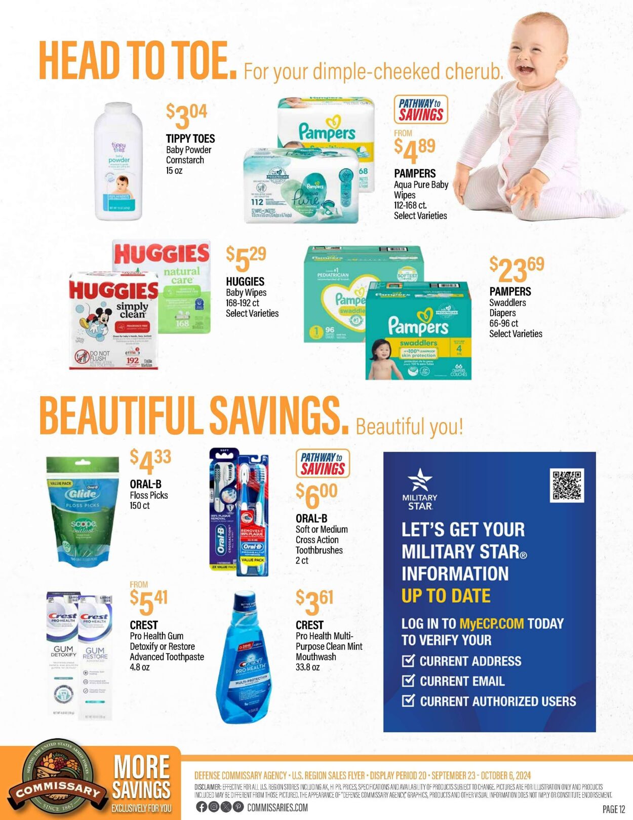 Weekly ad Commissary 10/07/2024 - 10/20/2024