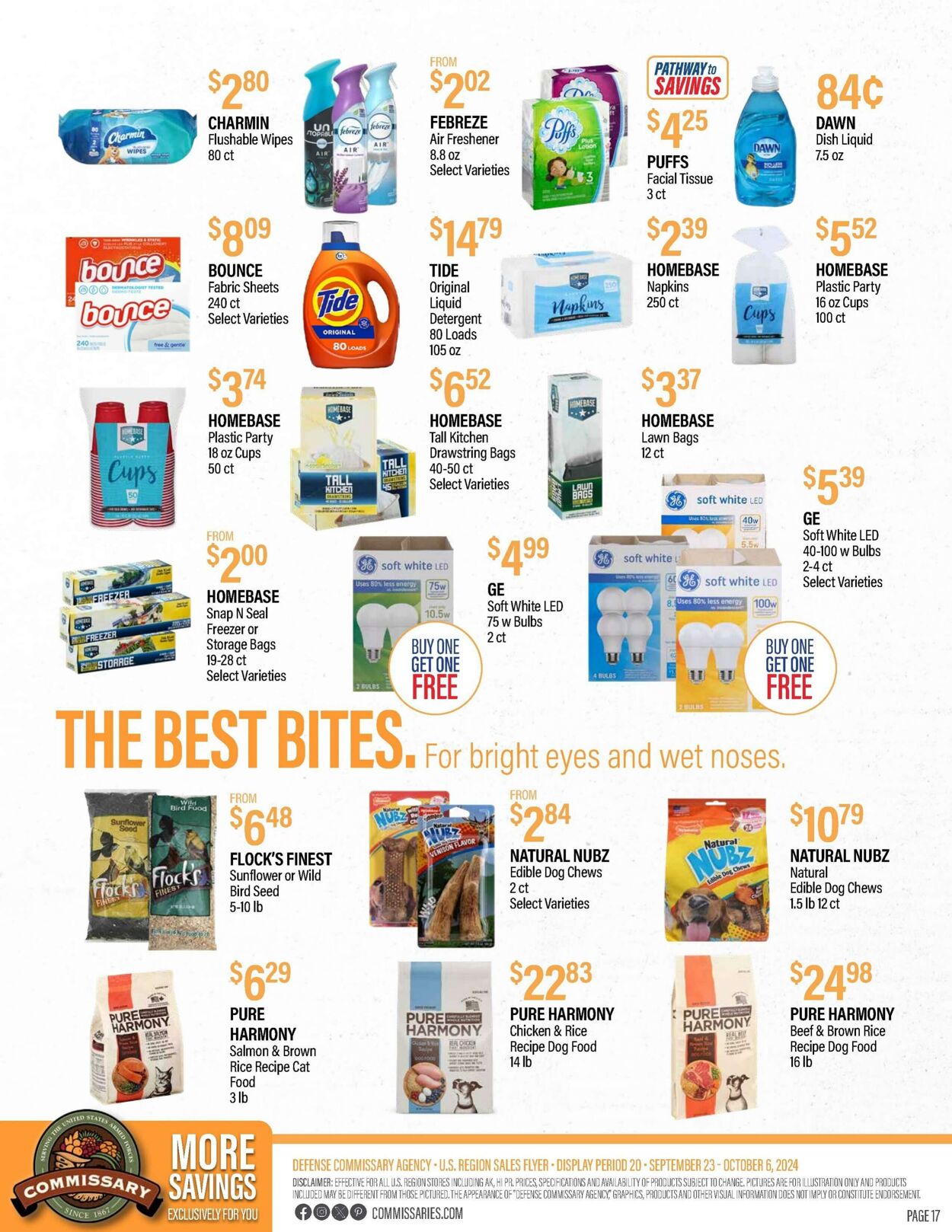 Weekly ad Commissary 10/07/2024 - 10/20/2024