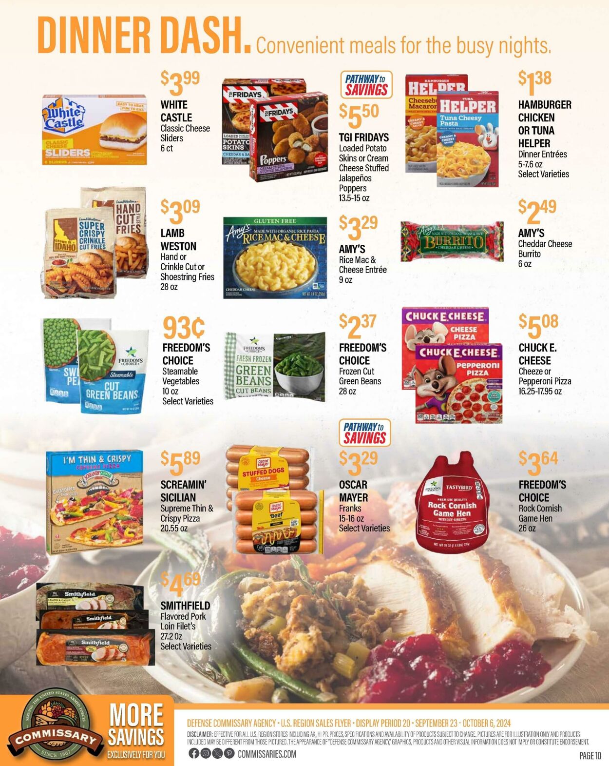 Weekly ad Commissary 10/07/2024 - 10/20/2024