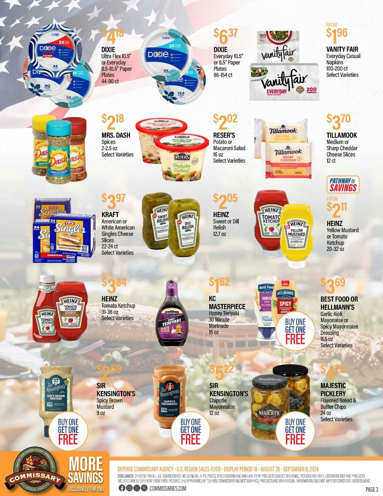 Weekly ad Commissary 08/26/2024 - 09/08/2024