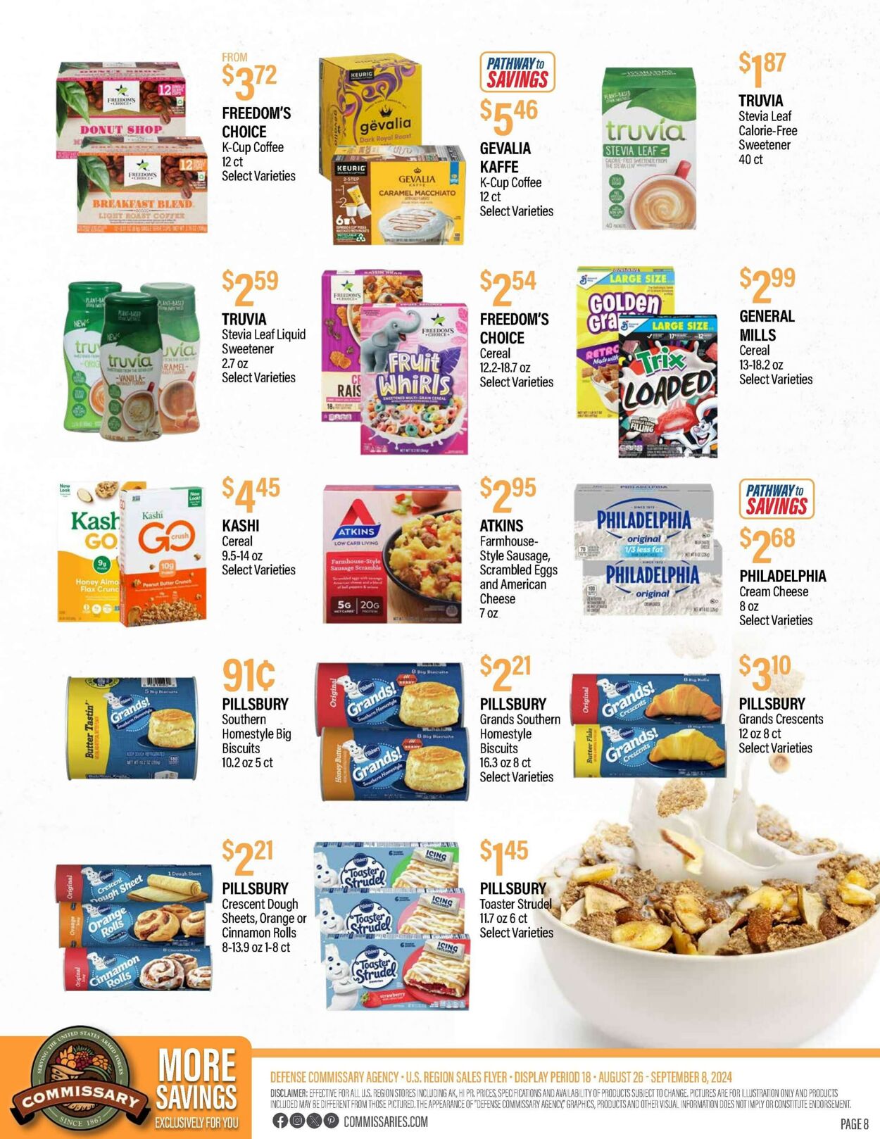 Weekly ad Commissary 08/26/2024 - 09/08/2024