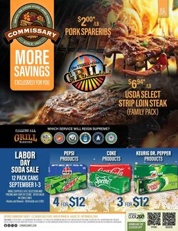 Weekly ad Commissary 08/26/2024 - 09/08/2024