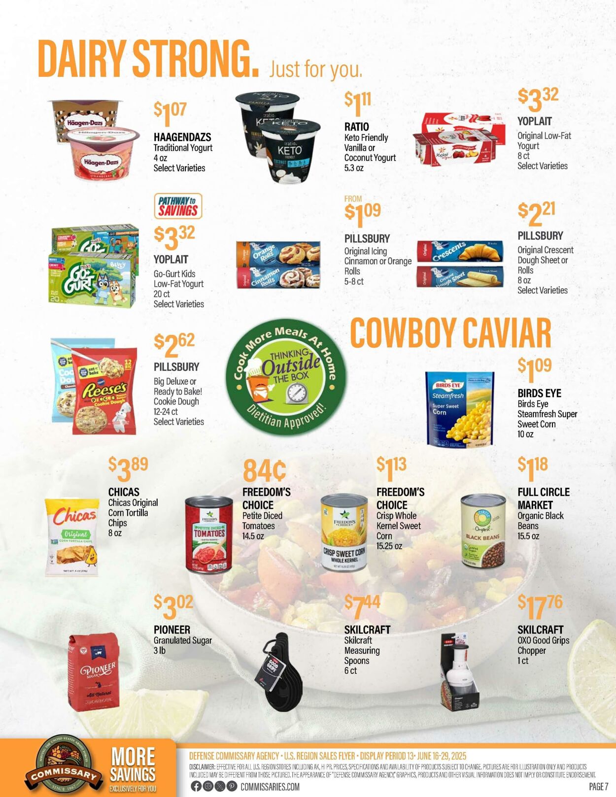 Weekly ad Commissary 06/16/2025 - 06/29/2025
