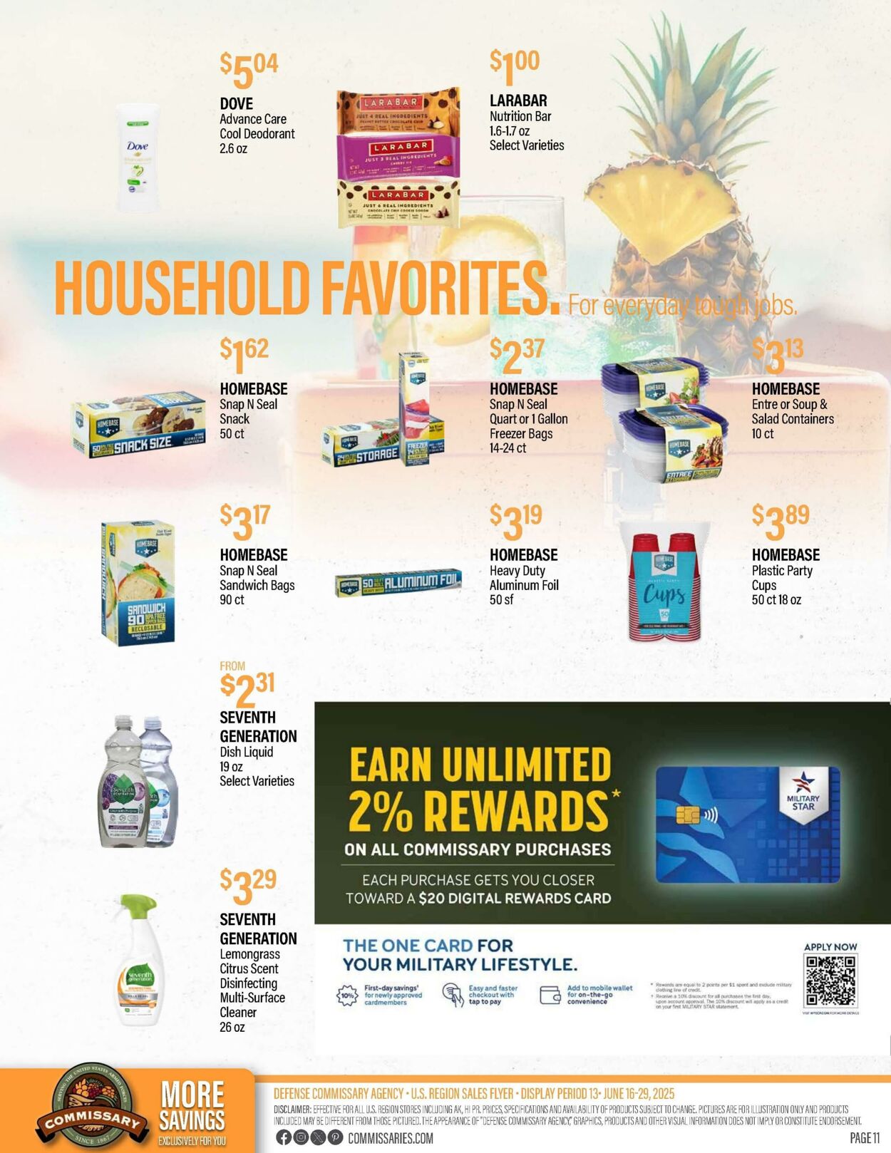 Weekly ad Commissary 06/16/2025 - 06/29/2025