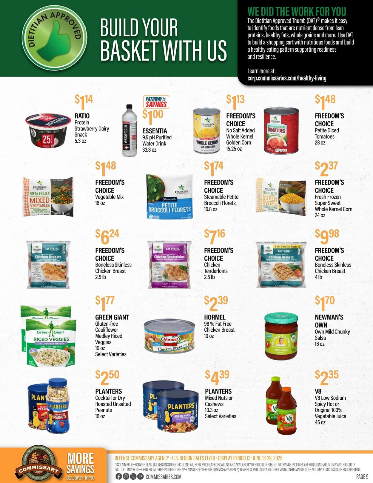 Weekly ad Commissary 06/16/2025 - 06/29/2025