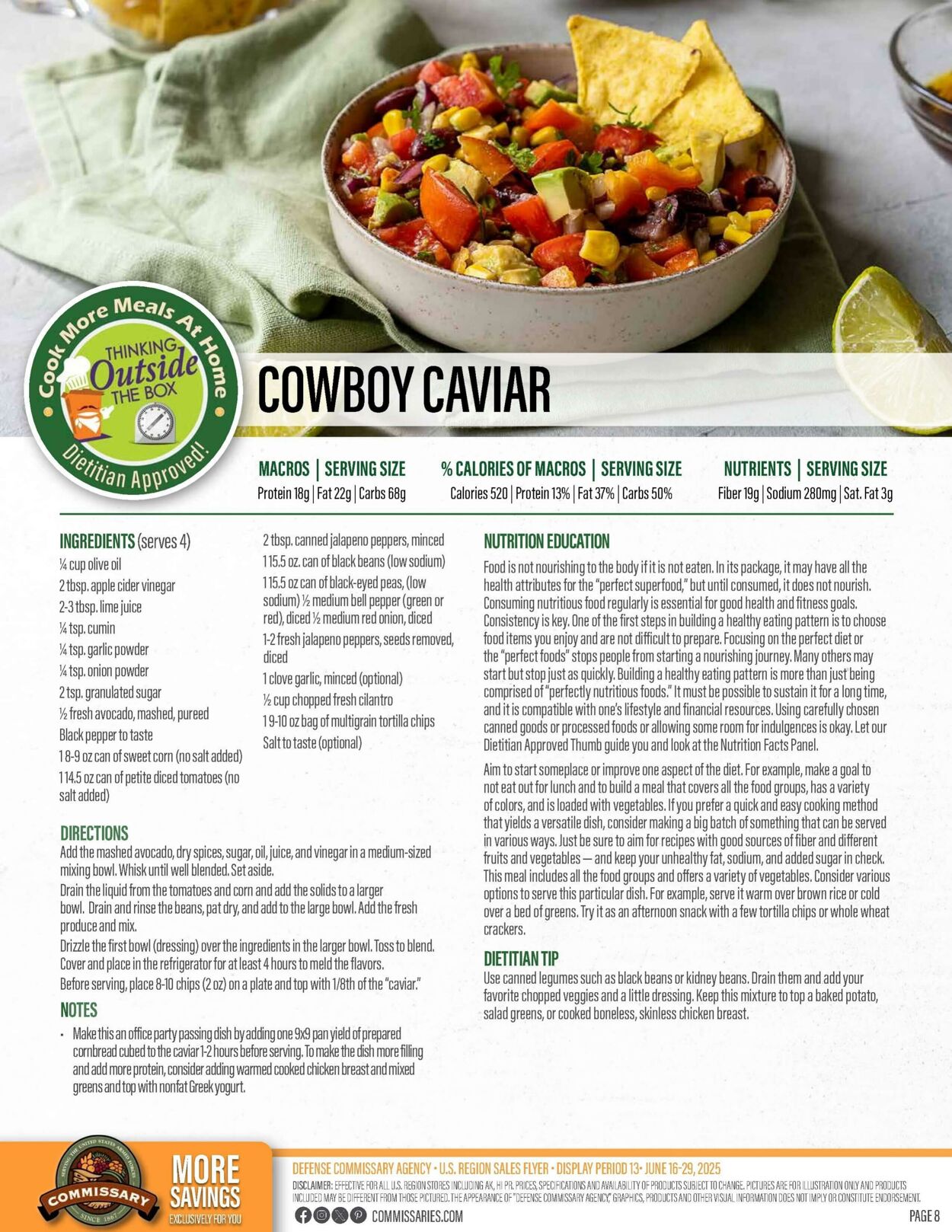 Weekly ad Commissary 06/16/2025 - 06/29/2025