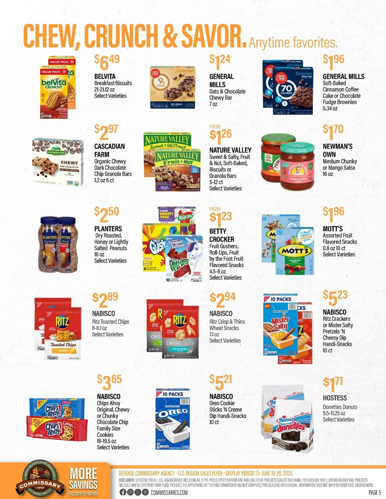 Weekly ad Commissary 06/16/2025 - 06/29/2025