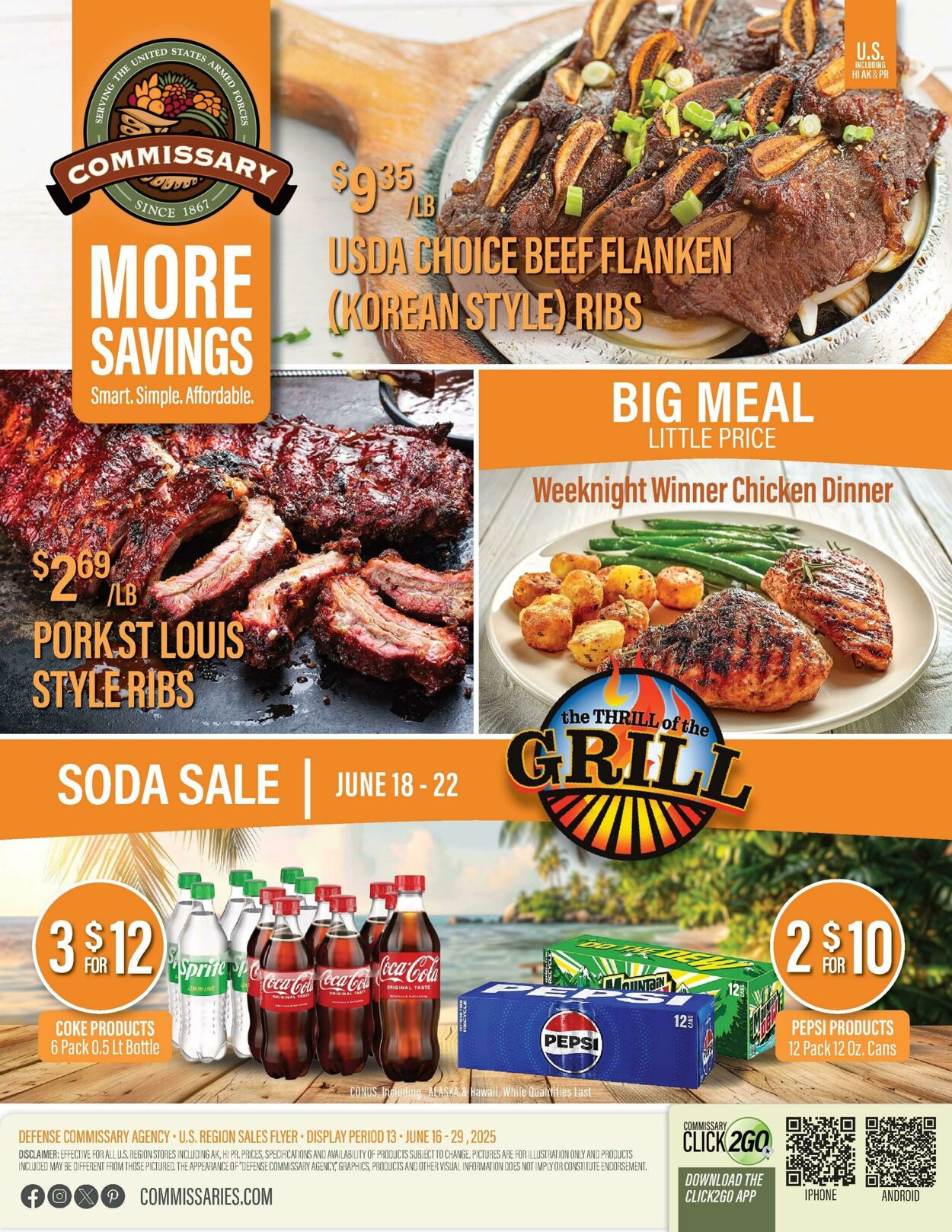 Weekly ad Commissary 06/16/2025 - 06/29/2025