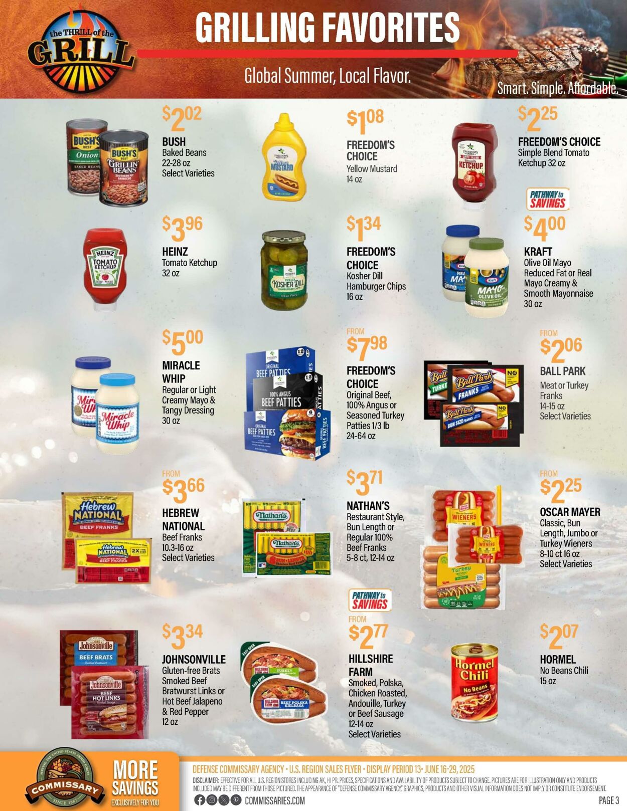 Weekly ad Commissary 06/16/2025 - 06/29/2025