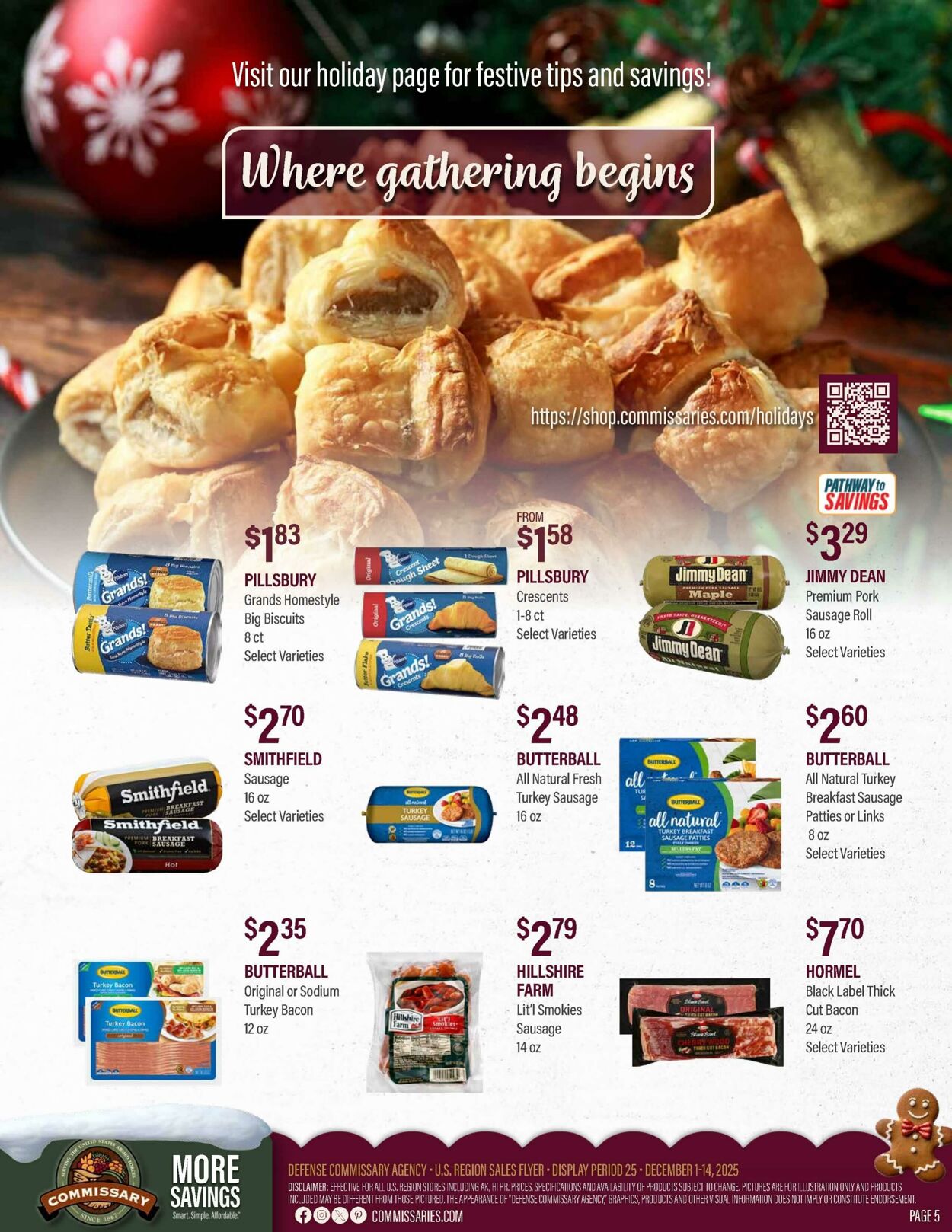 Weekly ad Commissary 12/08/2025 - 12/21/2025