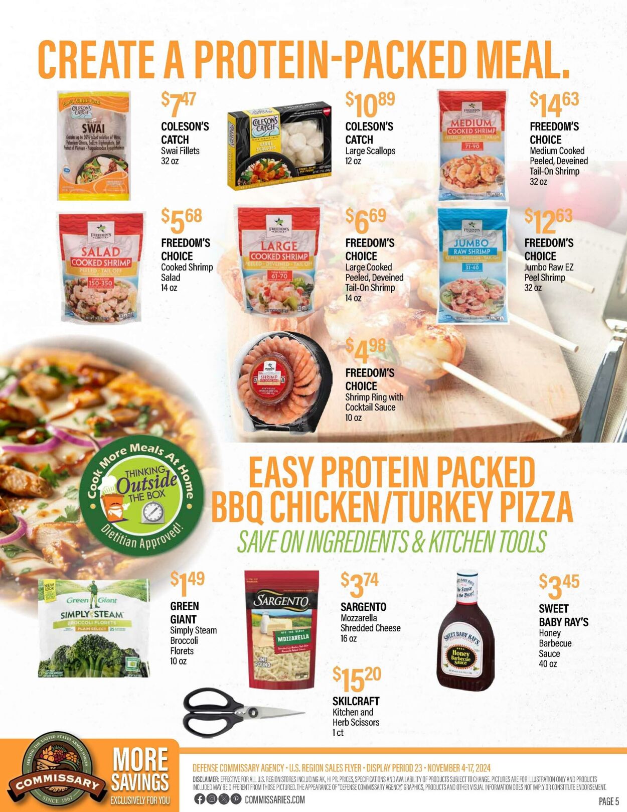 Weekly ad Commissary 11/11/2024 - 11/24/2024