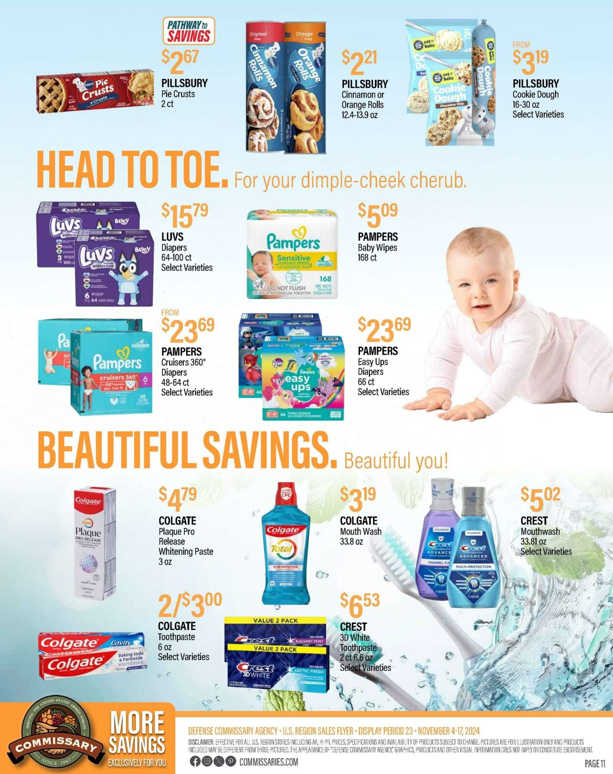 Weekly ad Commissary 11/11/2024 - 11/24/2024