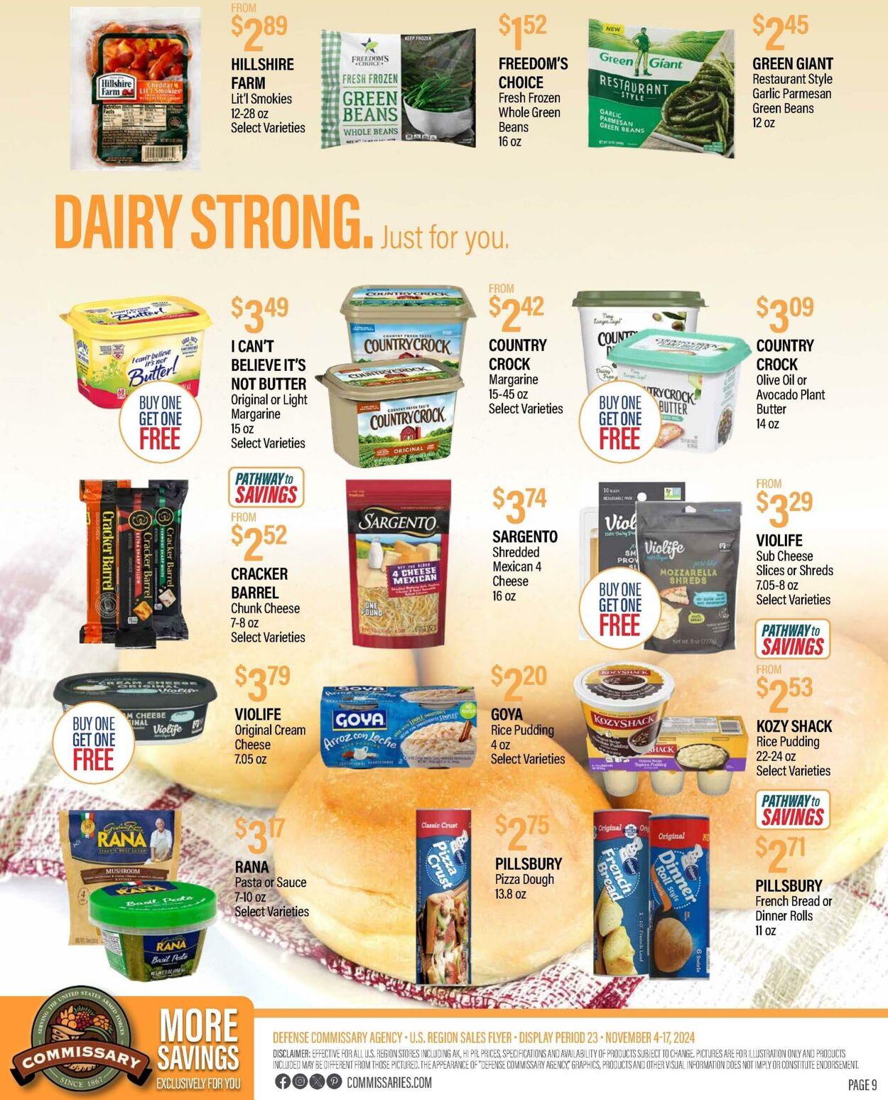 Weekly ad Commissary 11/11/2024 - 11/24/2024