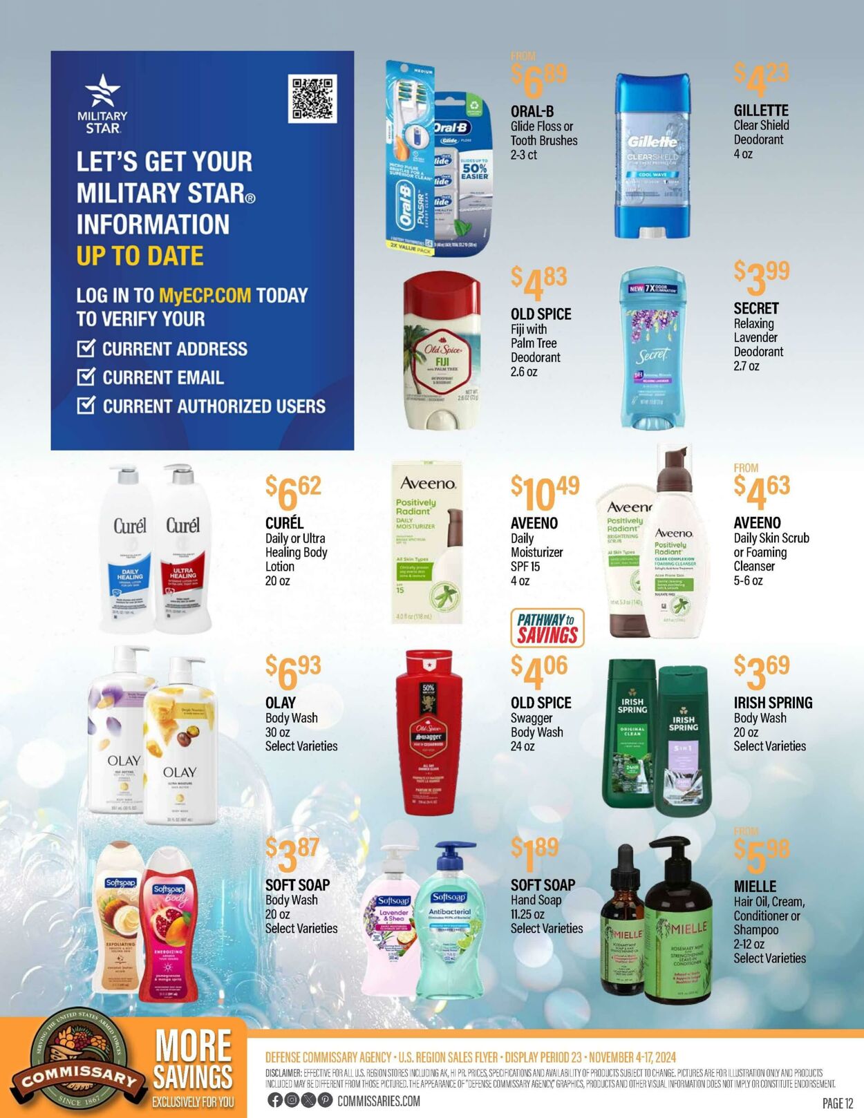 Weekly ad Commissary 11/11/2024 - 11/24/2024