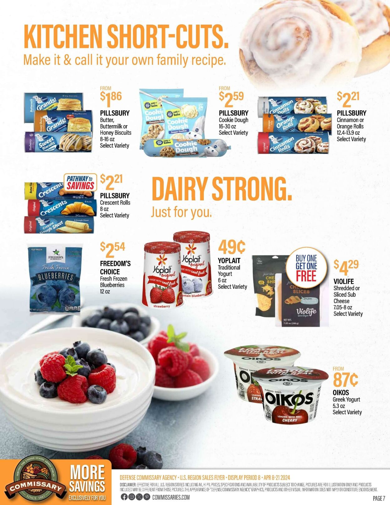 Weekly ad Commissary 04/15/2024 - 04/28/2024