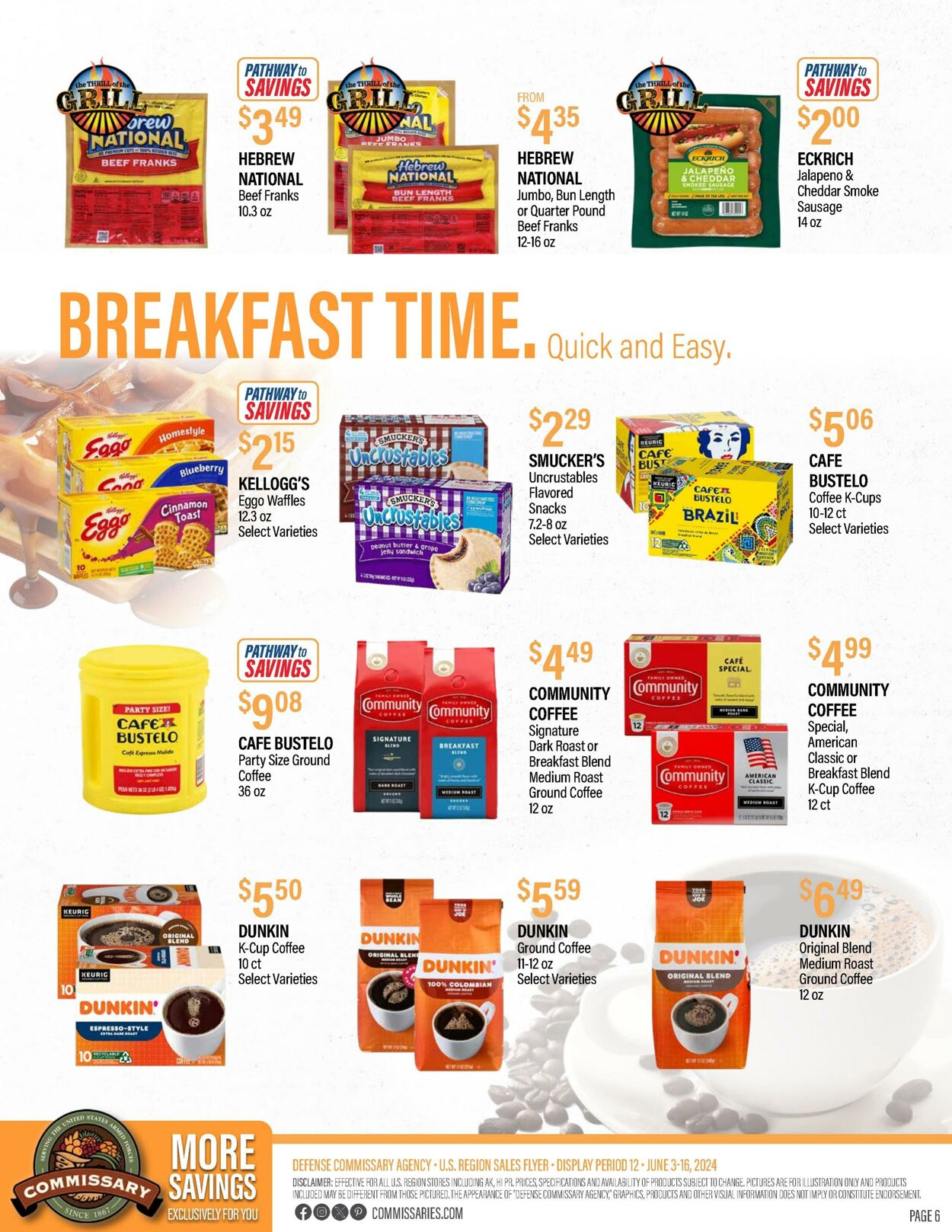 Weekly ad Commissary 06/10/2024 - 06/23/2024