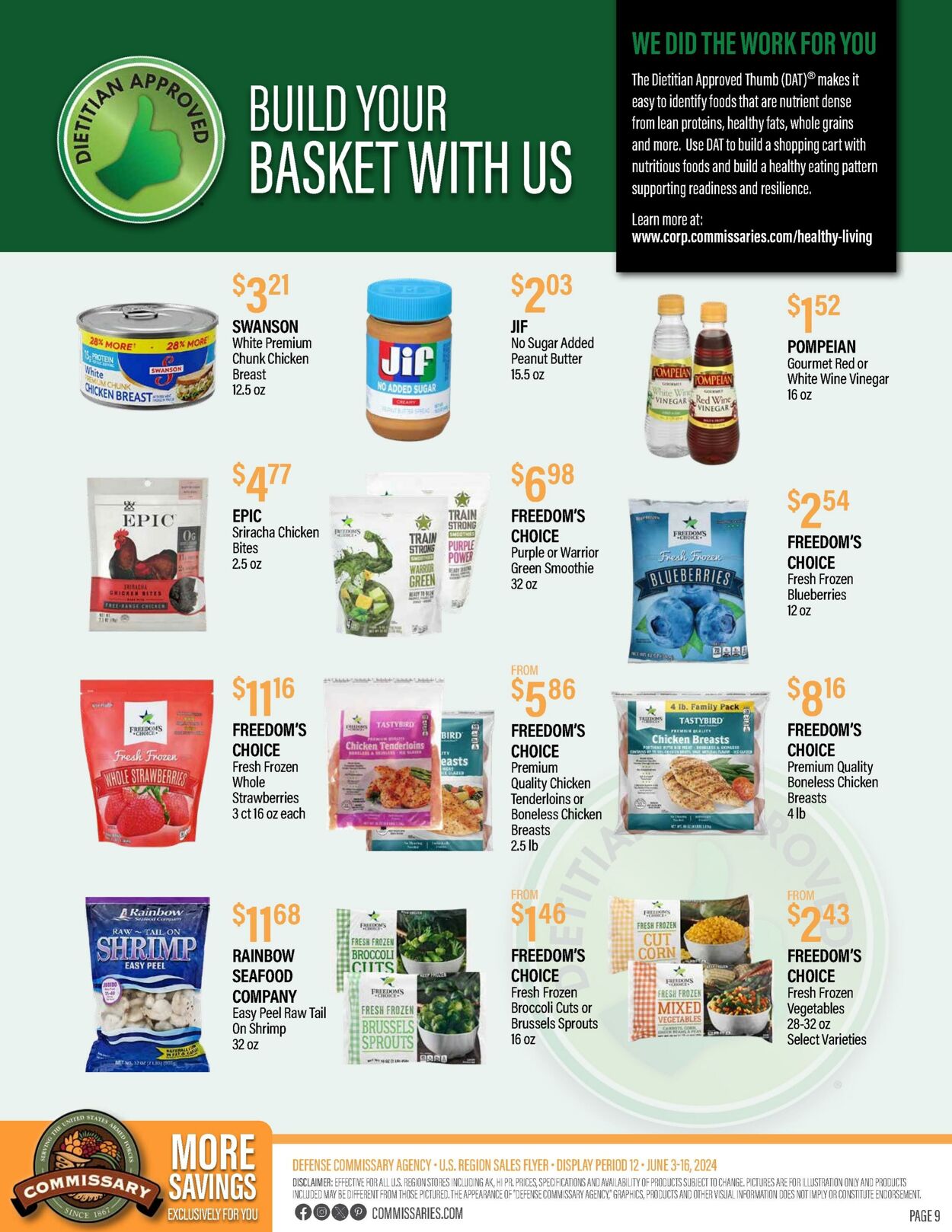 Weekly ad Commissary 06/17/2024 - 06/30/2024