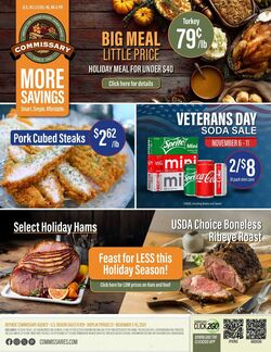 Weekly ad Commissary 12/15/2025 - 12/28/2025
