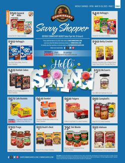 Weekly ad Commissary 03/13/2023 - 04/26/2023