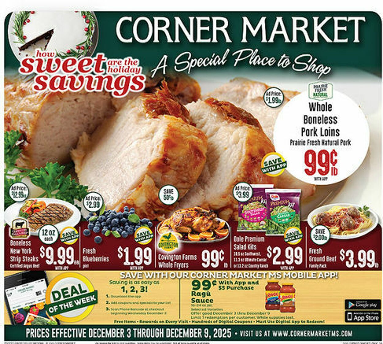 Weekly ad Corner Market 12/03/2025 - 12/09/2025