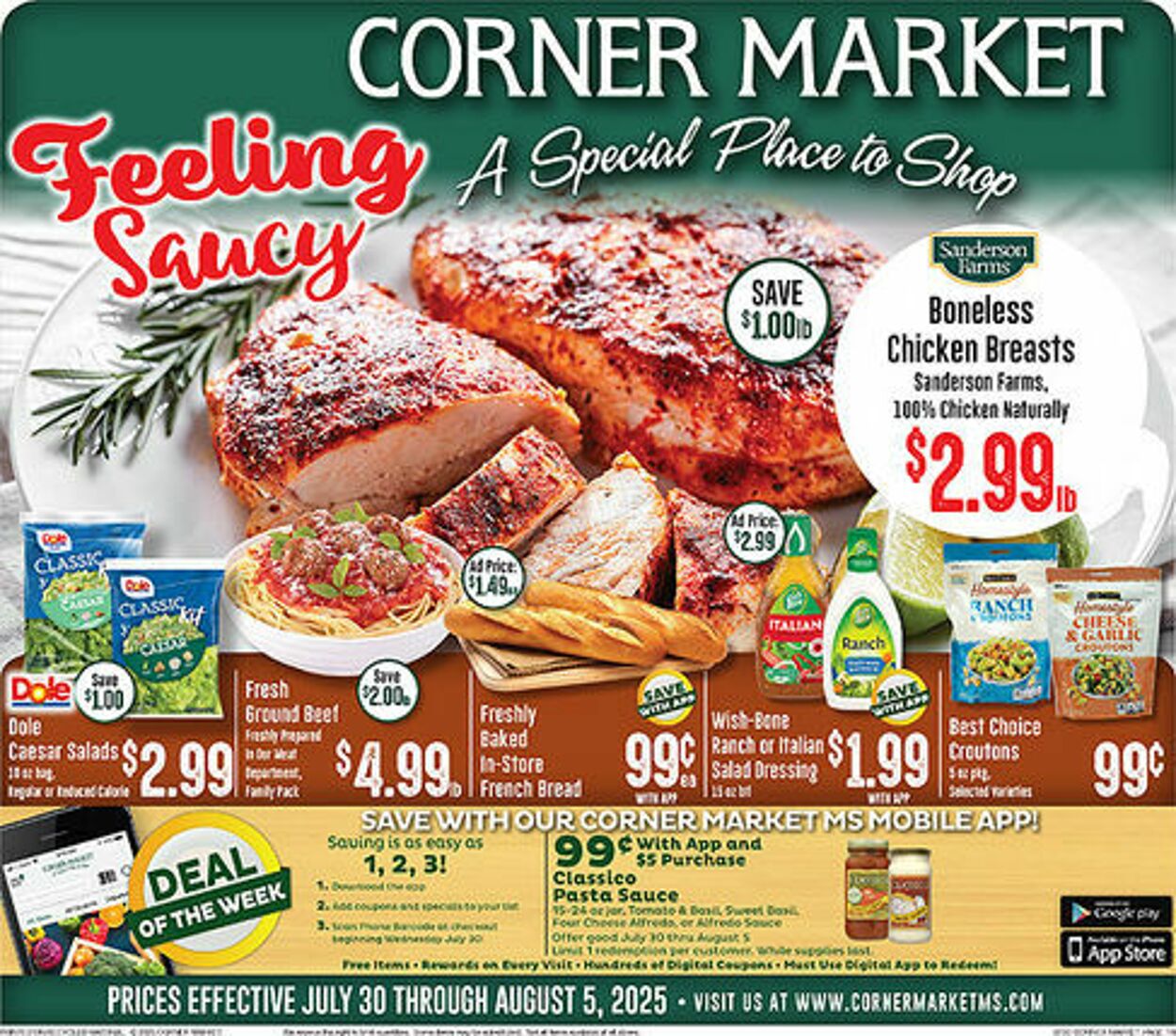 Weekly ad Corner Market 07/30/2025 - 08/05/2025