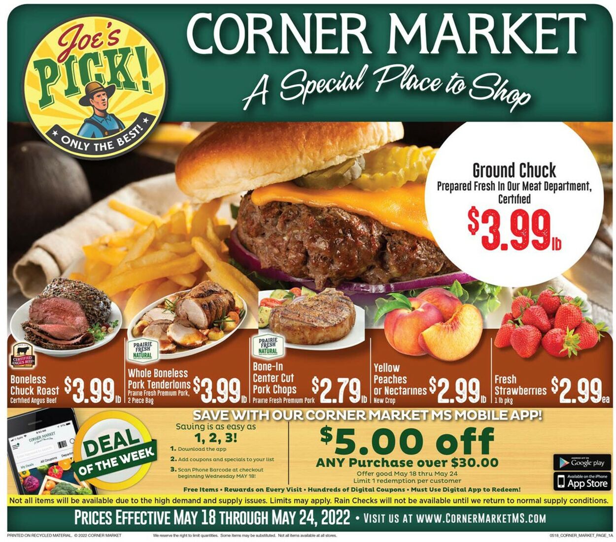 Weekly ad Corner Market 05/18/2022 - 05/24/2022