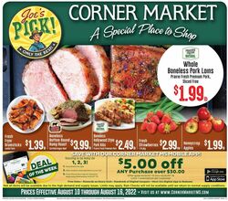 Weekly ad Corner Market 08/10/2022-08/16/2022