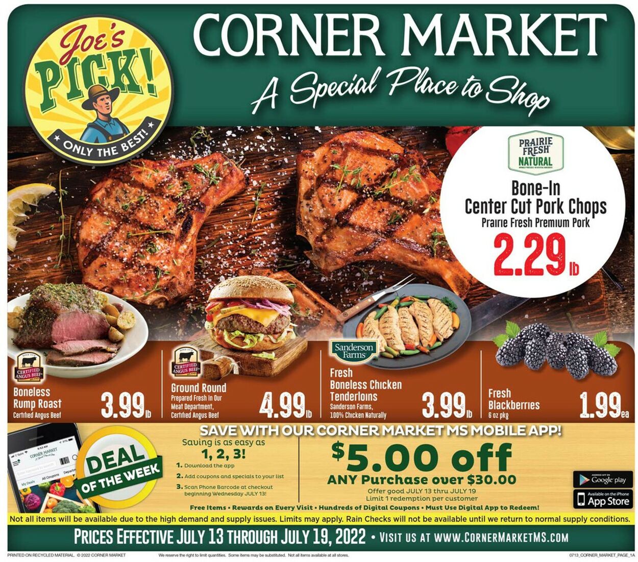 Weekly ad Corner Market 07/13/2022-07/19/2022