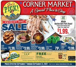 Weekly ad Corner Market 09/07/2022-09/13/2022