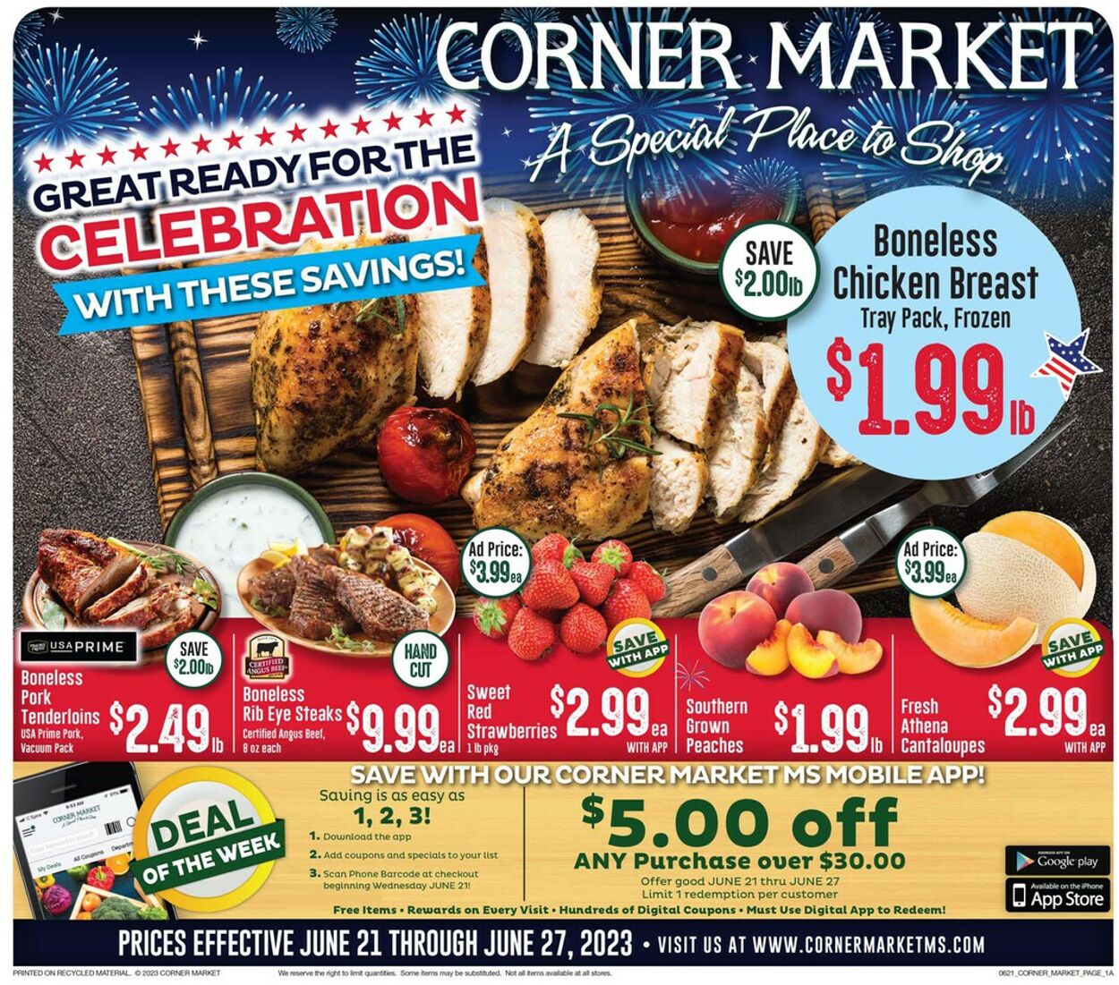 Weekly ad Corner Market 06/21/2023 - 06/27/2023