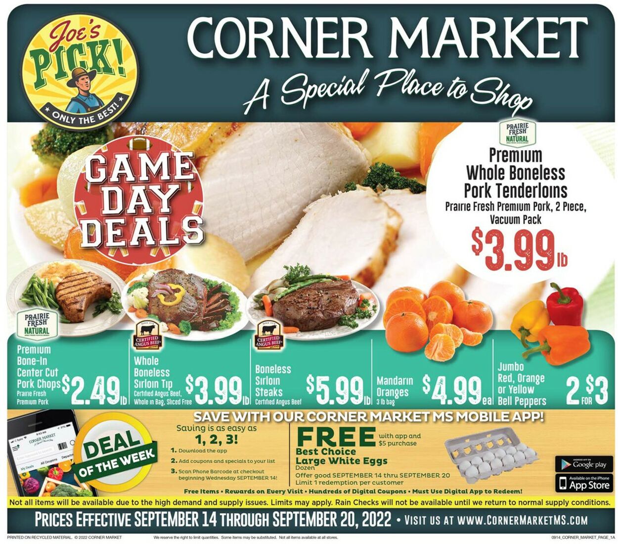 Weekly ad Corner Market 09/14/2022-09/20/2022