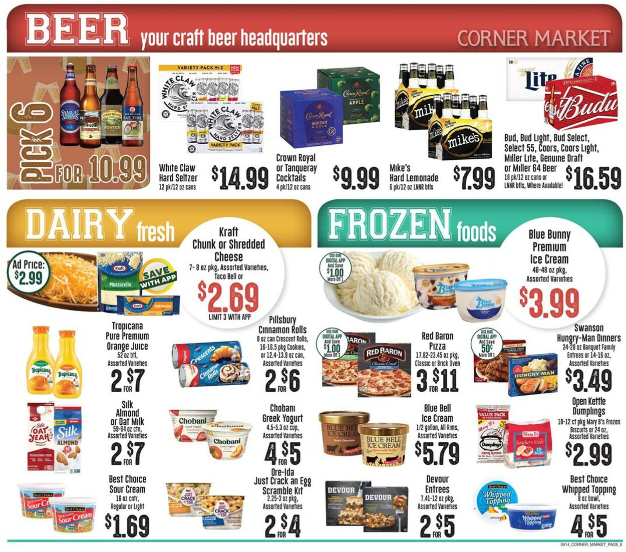 Weekly ad Corner Market 09/14/2022 - 09/20/2022