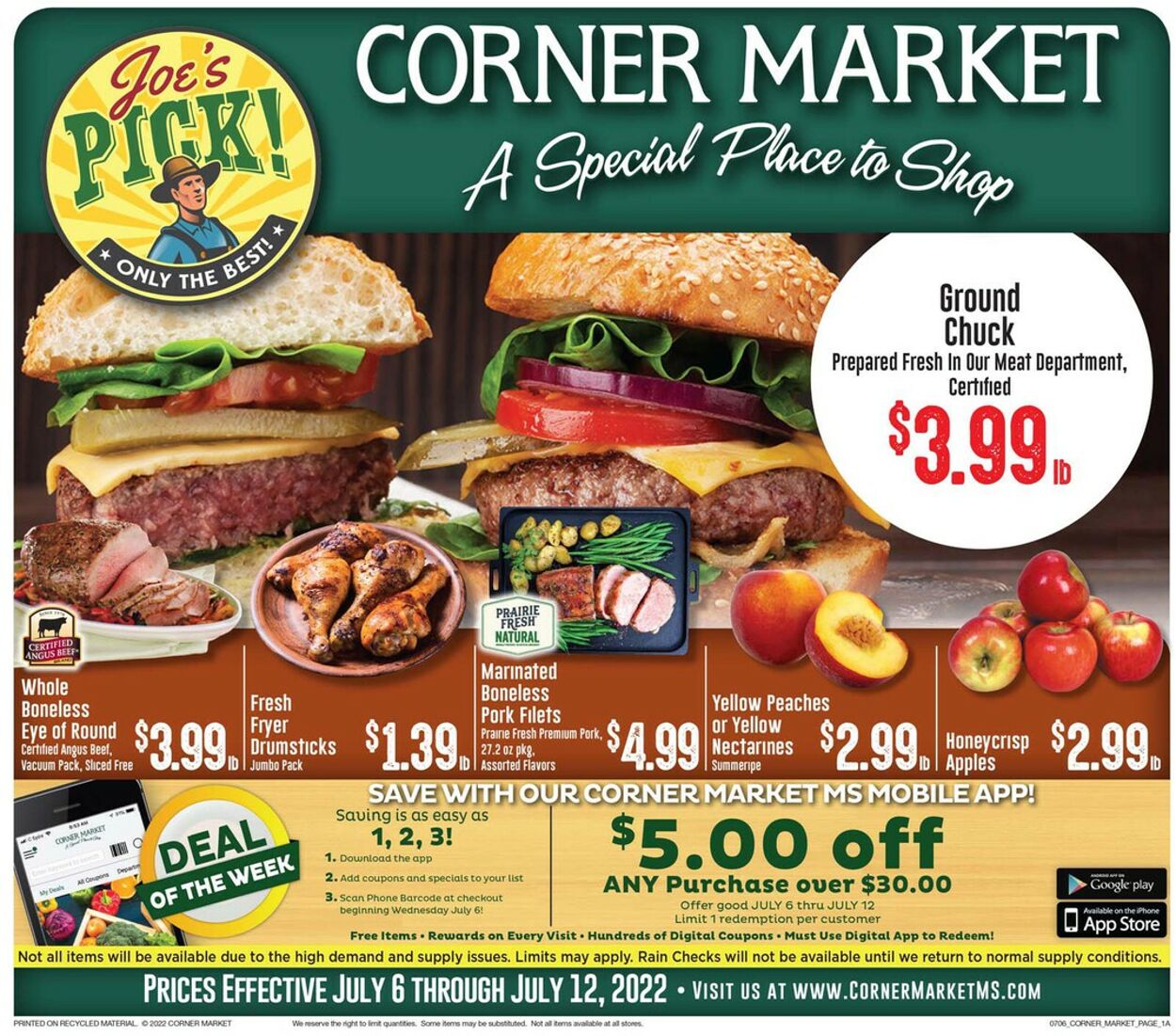 Weekly ad Corner Market 07/06/2022-07/12/2022