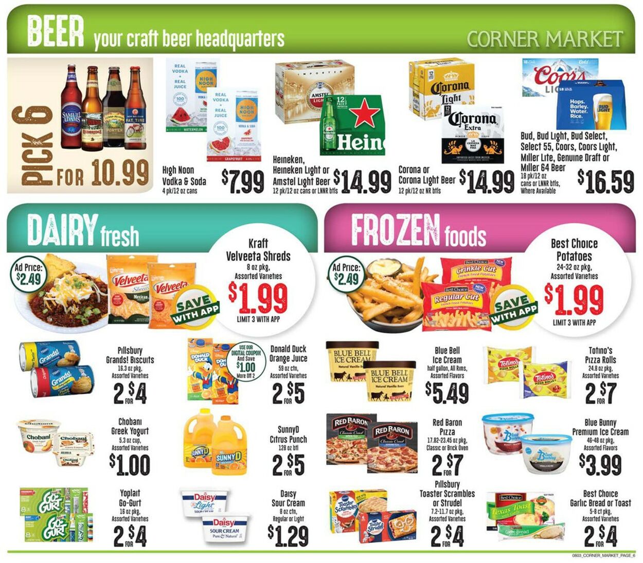 Weekly ad Corner Market 08/03/2022 - 08/09/2022