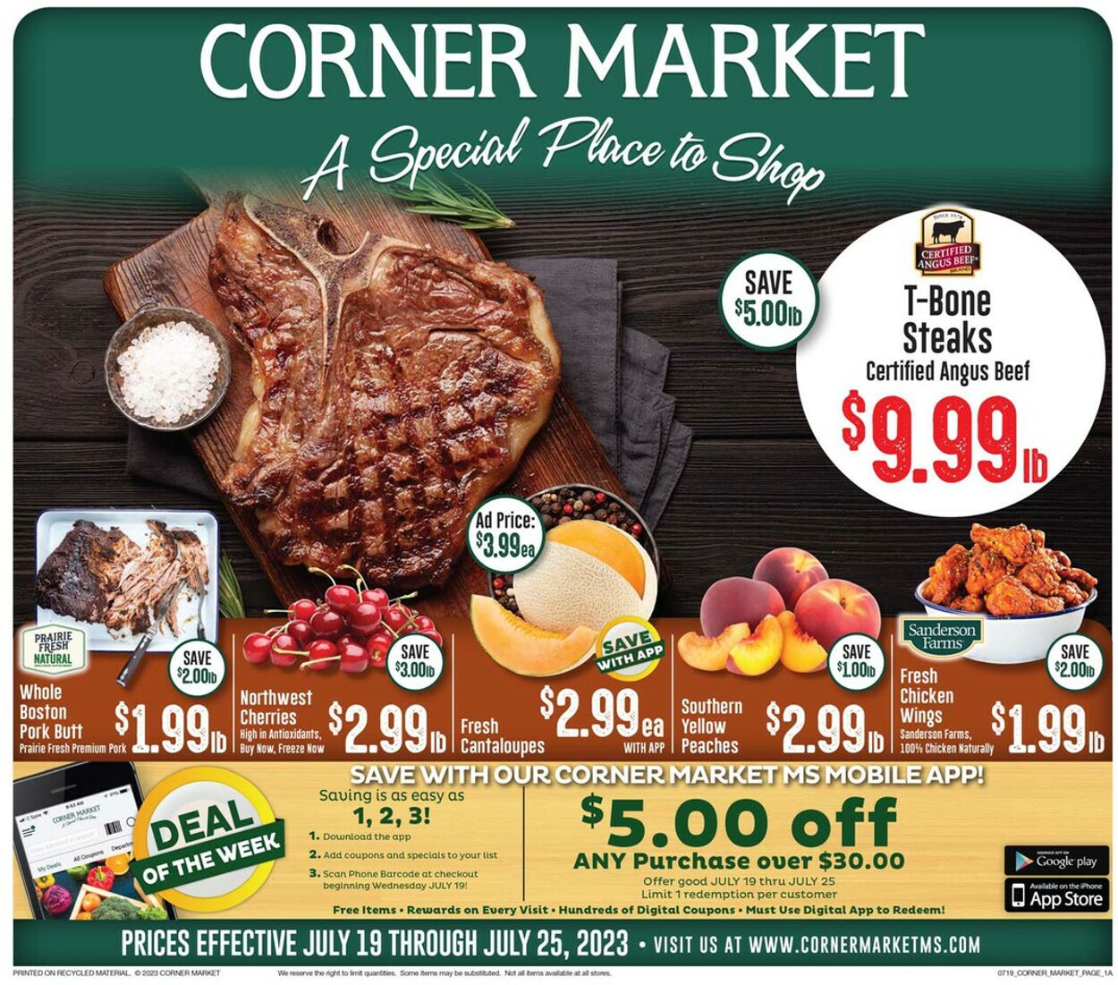 Weekly ad Corner Market 07/19/2023 - 07/25/2023