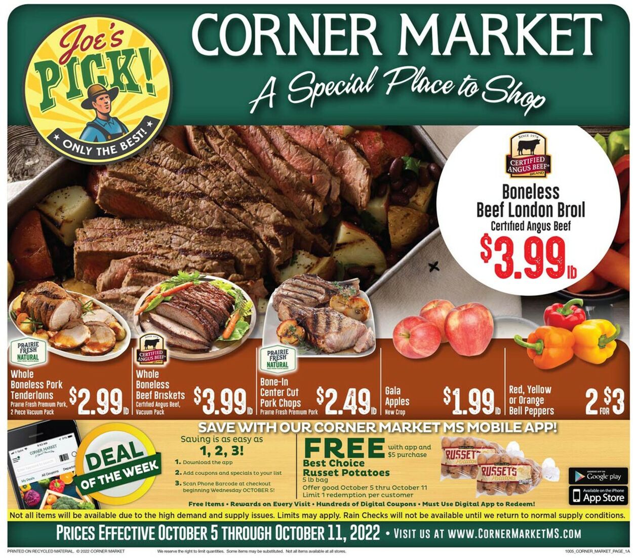 Weekly ad Corner Market 10/05/2022 - 10/11/2022