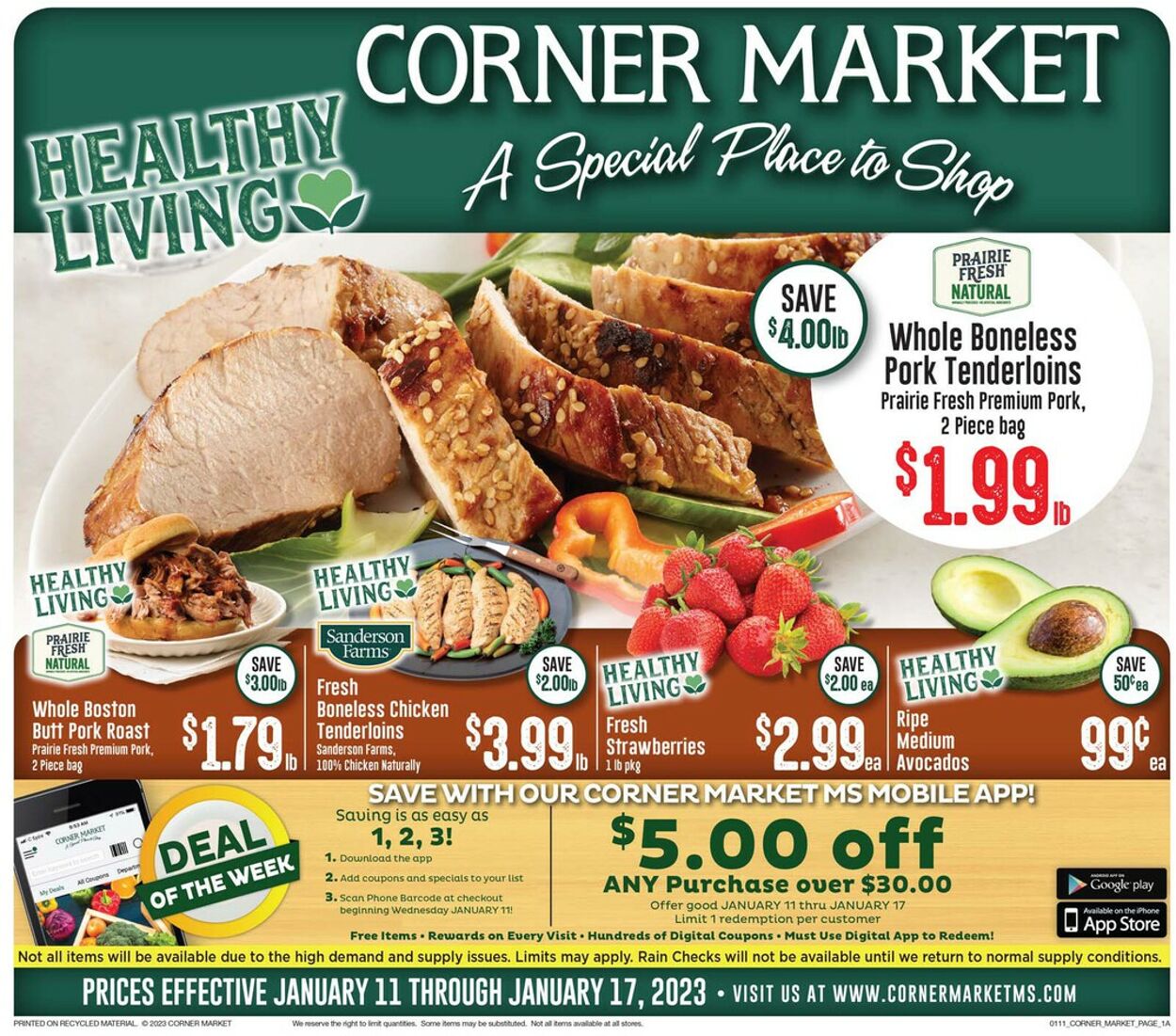 Weekly ad Corner Market 01/11/2023 - 01/17/2023
