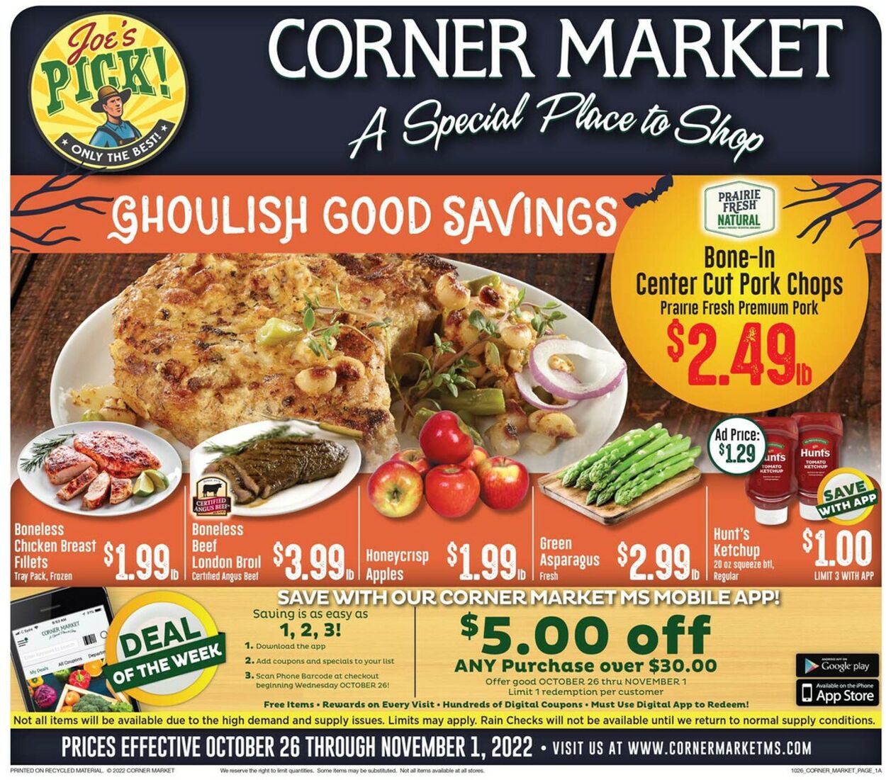 Weekly ad Corner Market 10/26/2022 - 11/01/2022