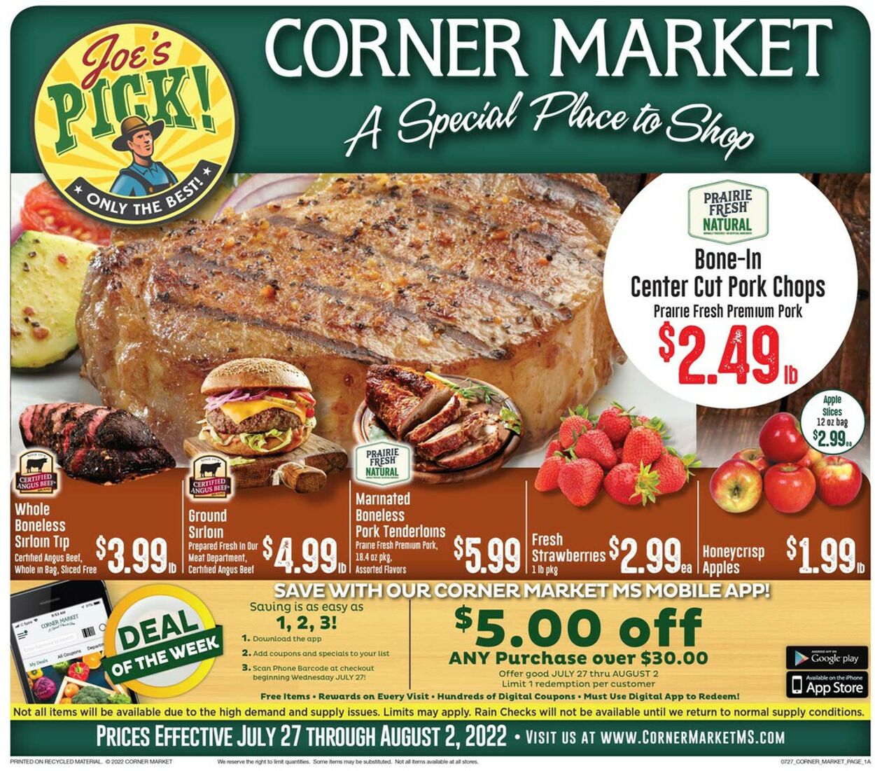 Weekly ad Corner Market 07/27/2022-08/02/2022