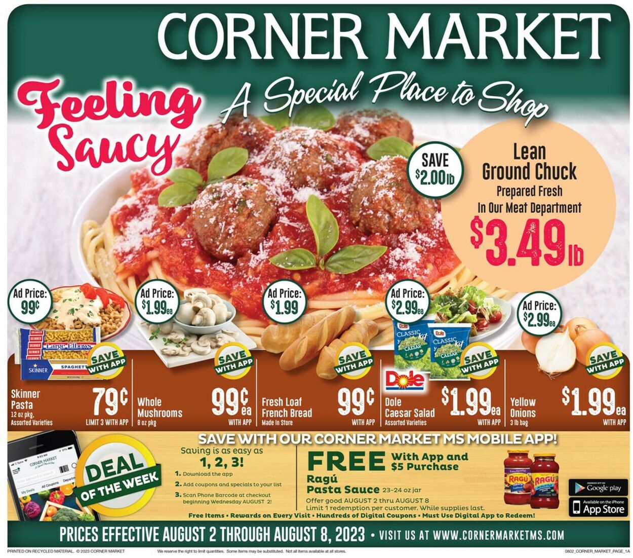 Weekly ad Corner Market 08/02/2023 - 08/08/2023