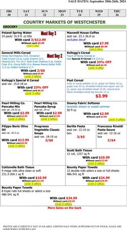 Weekly ad Country Markets of Westchester 09/27/2024 - 10/03/2024