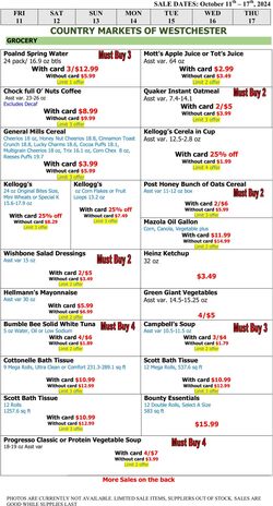 Weekly ad Country Markets of Westchester 12/30/2022 - 01/05/2023