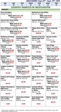 Weekly ad Country Markets of Westchester 09/19/2025 - 09/25/2025
