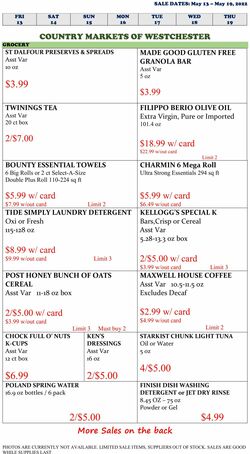 Weeklyad Country Markets of Westchester 05/13/2022-05/19/2022