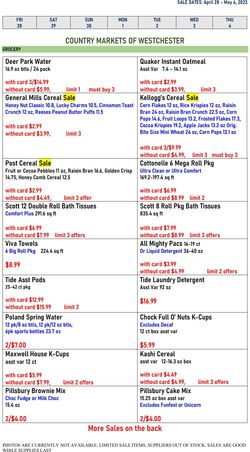 Weekly ad Country Markets of Westchester 04/28/2023 - 05/04/2023