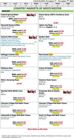 Weekly ad Country Markets of Westchester 07/22/2022 - 07/28/2022